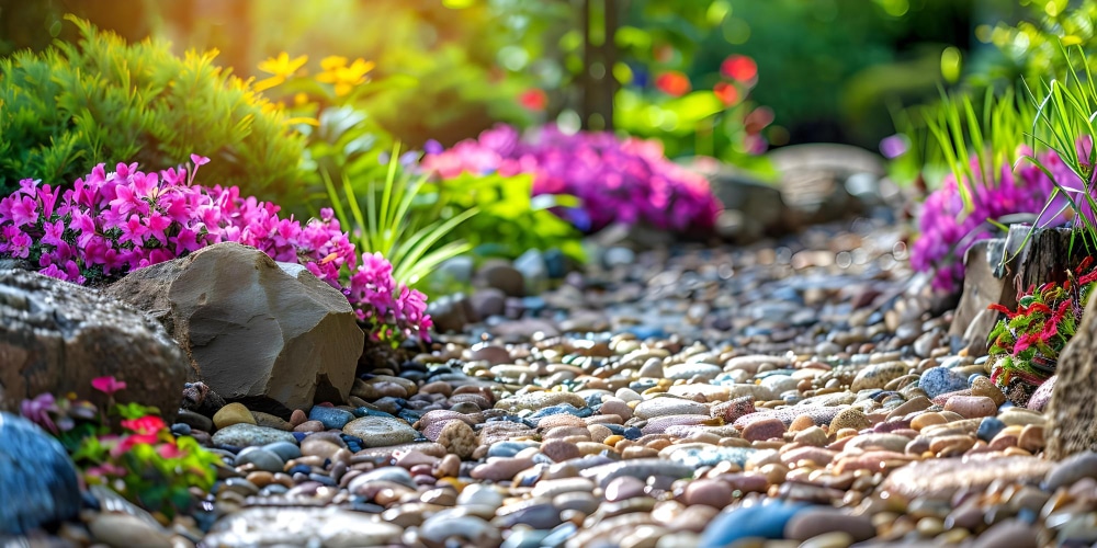 pedras para jardim